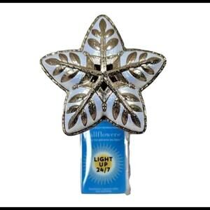 Bath & Body Works Wallflowers Plug In Christmas Starflake Star Gold Night Light